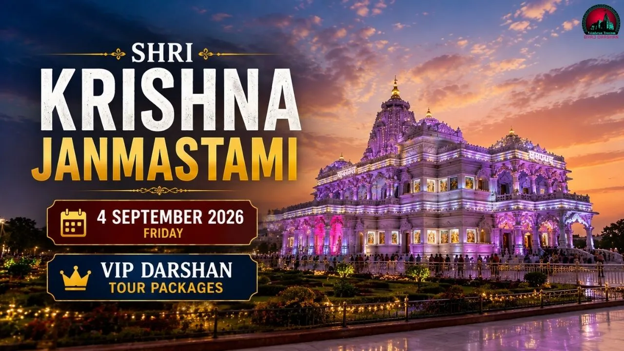 Krishna Janmashtami 2026 Date, Temple Timings, VIP Darshan, Tour Packages & Complete Mathura Vrindavan Guide